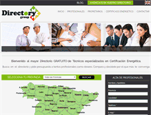Tablet Screenshot of certificadoenergetico-directorio.com